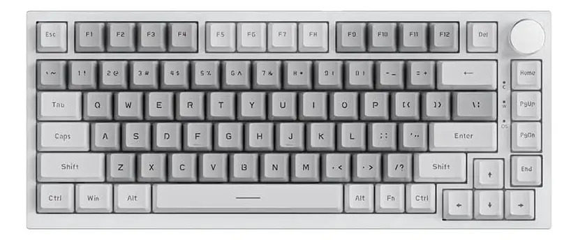 Teclado mecânico mecânico Ak820 com fio 75%, teclado para jogos