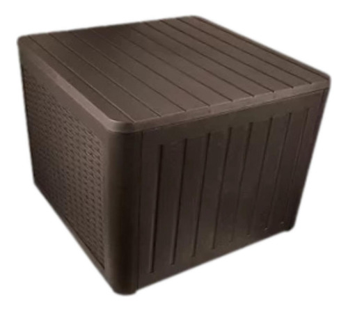 Mesa Auxiliar Para Exteriores, Mesa Marrón 55x56cmx43,5cm