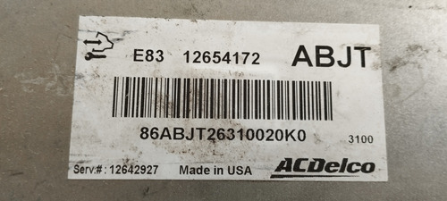 Ecu Chevrolet E83 Abjt