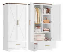 Comprar Ironck Armario Armario Con Puerta Y Cajón Armario De 71
