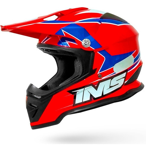 Casco Ims Army 21 rojo/azul