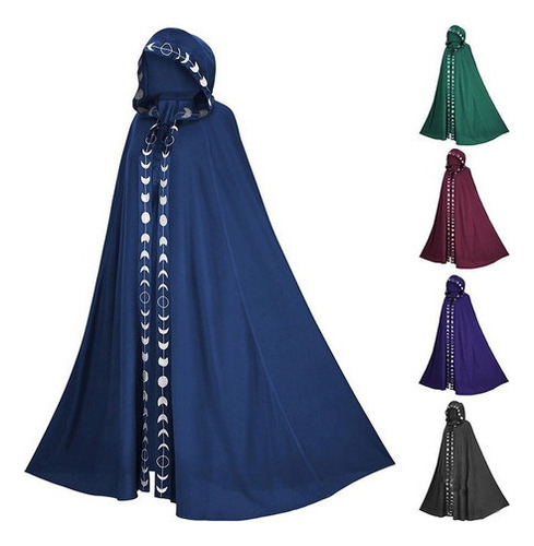 Fantasia Medieval Cosplay Capa Manto Masculino Halloween