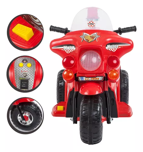 Moto Eletrica Infantil Com Bau