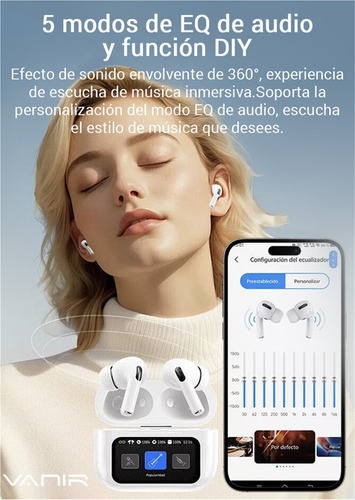 Fone De Ouvido Sem Fio Bluetooth Com Função Led Ai