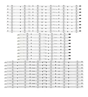 Kit Barra De Led Compatível Samsung Un75j6300 Un75j6300ag