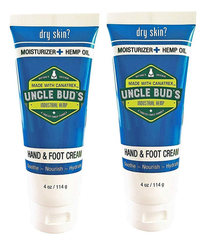 Uncle Buds - Aceite Para Crema De Manos Y Pies (2 Unidades,