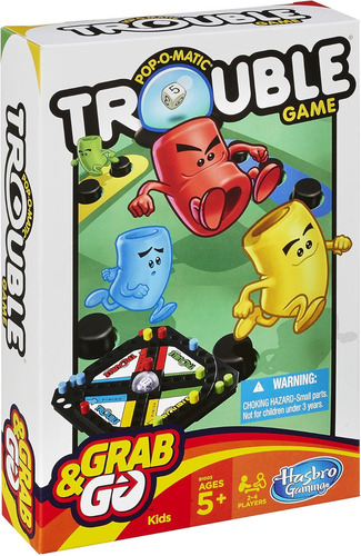 Jogo Hasbro Gaming Pop-o-matic Trouble Grab & Go (viagem ...