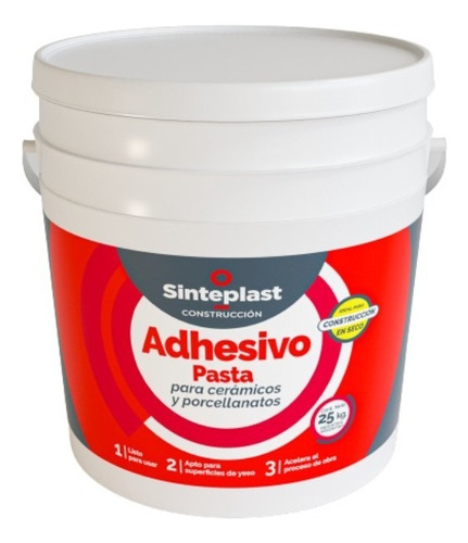 Adhesivo Pasta Para Cerámicos Y Porcellanatos 25kg Sinteplas