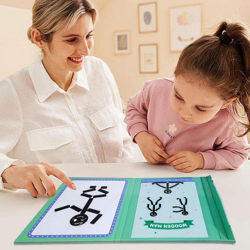 Juego Didáctico Tangram 3d Rompecabezas Magnético Humano