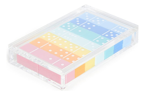 Set De Domino De Lucite Multicolor Tizo Design Para
