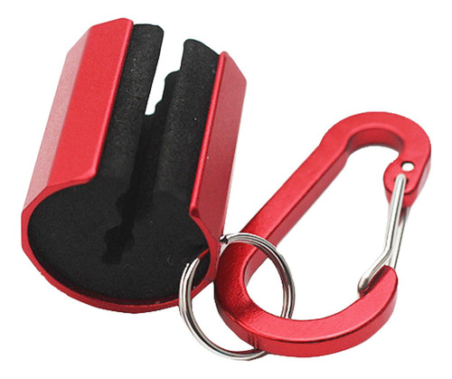 Soporte Para Caña De Mosca Accesorio De Bordes Lisos Rojo