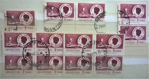 Argentina, Lote Gj 1092 Aéreo Filigranas 1958 Usado L13812