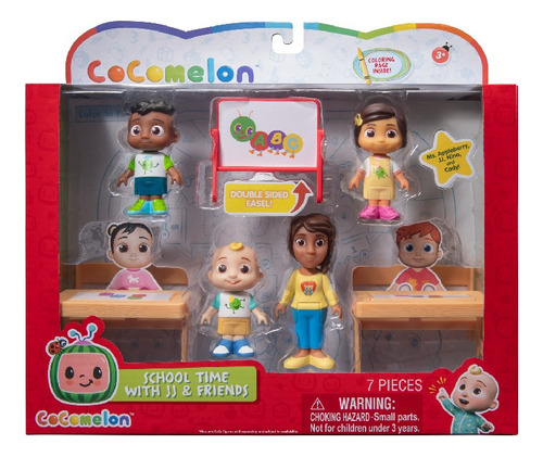 Playset Cocomelon Escuela Caffaro Personajes Y Accesorios