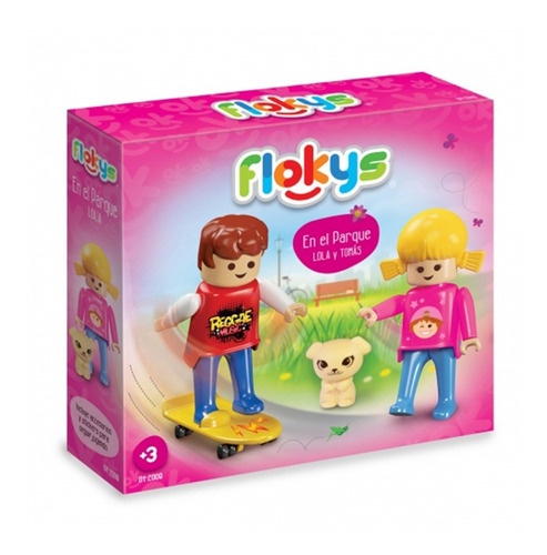 Juego Flokys En El Parque Muñecos Y Mascotas Rasti Dimare