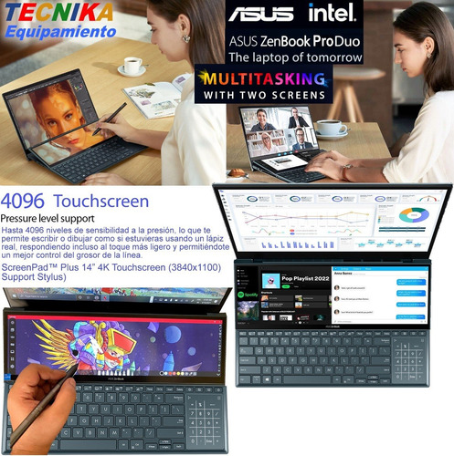Imagen 5 de 9 de Asus Zenbook Pro Duo 15 Oled 4k Touch I9 32gb 1tb Rtx3070ti