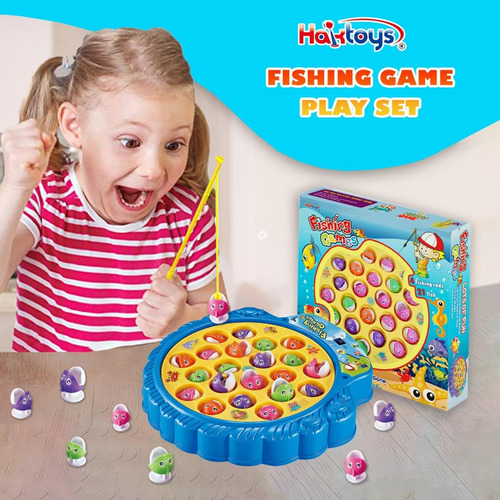 Haktoys Juego De Pesca Set Incluye 21 Peces Y 4...