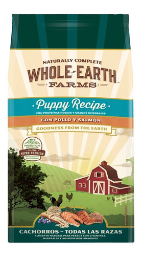 Whole Earth Farms Pollo Y Salmón Perro Cachorro 7.5kg