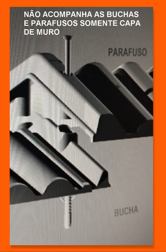 Pingadeira Capa De Muro Rufo Plástica Resistente Kit 06 Pç