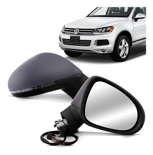 Retrovisor Externo Touareg 11 2012 2013 2014 Elétrico Pisca