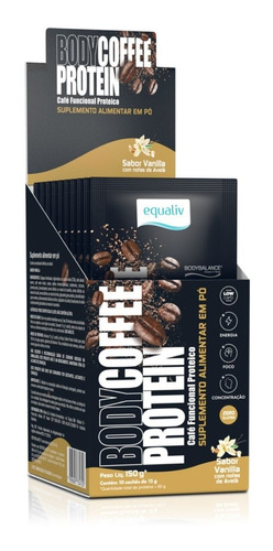 Body Coffee Protein Café Funcional Protéico 10 Saches. 