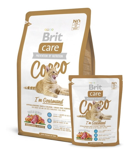 Brit Care Cat Cocco I'm Gourmand 7 Kg Con Regalo