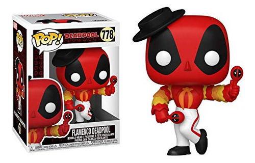Boneco De Vinil Funko Pop Marvel Flamenco Deadpool #778