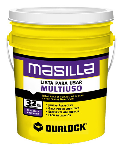 Masilla Marca Durlock X 32 Kgs. Lista Para Usar (lpu) Vagol