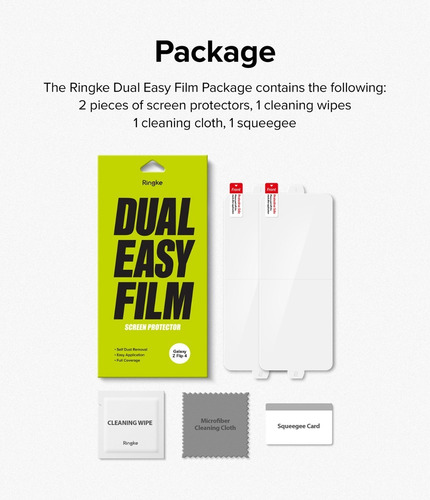 Imagen 9 de 10 de Film Para Galaxy Z Flip 4 Ringke Dual Easy Pack X2 Pantalla