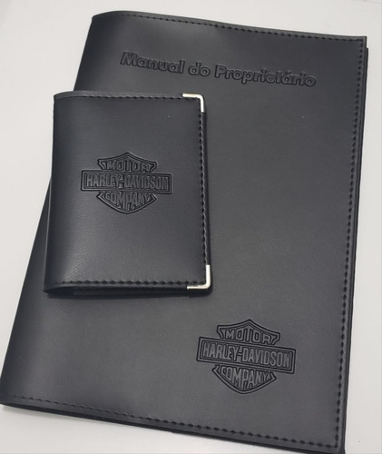 Imagem 7 de 8 de Kit Porta Manual E Porta Documento Couro Eco C Várias Marcas