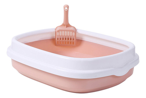 Caja De Arena Para Gatos Semicerrada Con Borde Alto Para