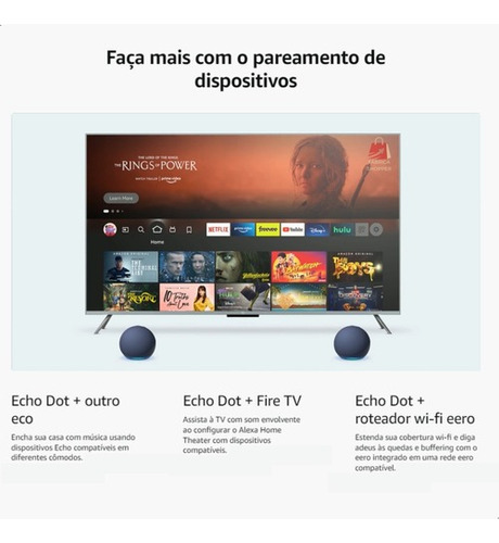 Caixa De Som Assistente Pessoal Alexa Echo Dot 5 Geração