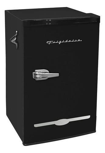Efr376 Black 3 2 Cu Ft Negro Retro Refrigerador Con Abrebote