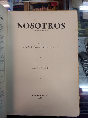 Revista Nosotros (2da Época) Año 1 Núm 6 Septiembre 1936