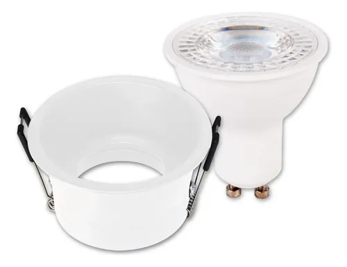 Ojo De Buey Dimerizable Blanco Led Luz Cálida Redondo 7w