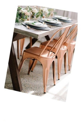 Silla Metal Tolix Cobre - Comedor Bar