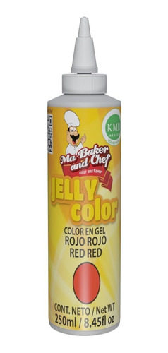 Color Rojo Comestible Ma Baker En Gel 250 G Reposteria