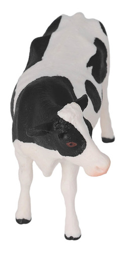 Modelo Animal De Simulación Sólida De Vaca De Plástico Vívid