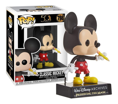 Boneco Funko Pop Classic Mickey 798 - Walt Disney Archives