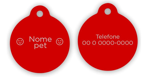 Pingente Identificação Meu Pet Personalizado Nome Telefone14