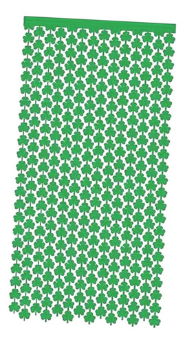 100x200cm St. Patrick's Day Foil Fringe Cortina 3,2 Verde