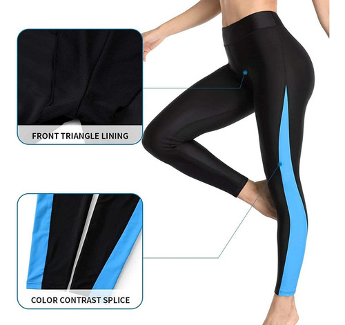 Pantalón De Natación De Talle Alto Con Legging Deportivo Par