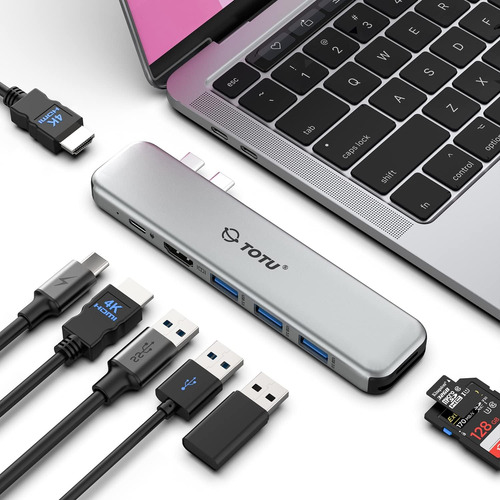 Adaptador Multipuerto Macbook Usb C Hub, Estación De Acoplam