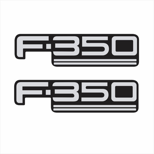 Par Adesivo Emblema Caminhão Ford F350 