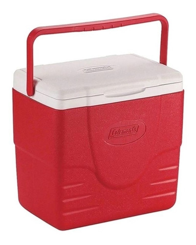 Caixa Térmica Coleman 16qt Com Alça - 15,1 Litros - Vermelha