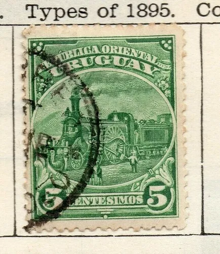 comprar Estampillas Uruguay 1897 - Primeros Trenes \u002F Locomotoras