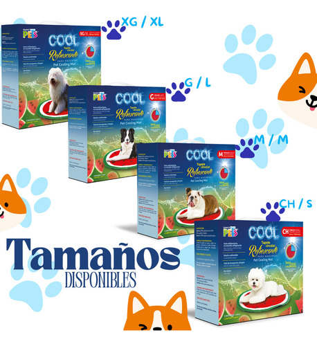 Tapete Refrescante Circular Ch Sandia Cool Fancy Pets