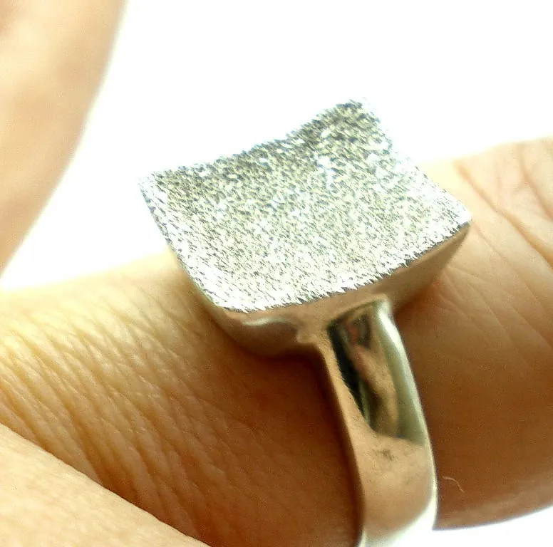 Anillo De Plata 925 Arenado
