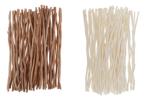 100 Varillas De Madera Rústica, Material De Carpintería