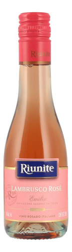 Pack De 12 Vino Rosado Riunite Lambrusco Rose 187 Ml