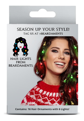 Luces Iluminadas Para El Cabello Adornos Coloridos Navidad
